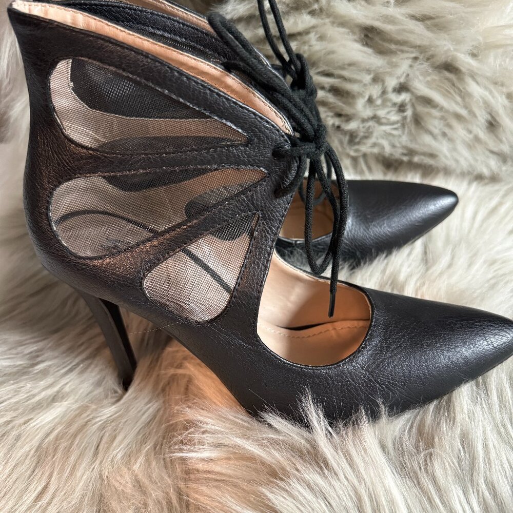 Black Heel with Mesh